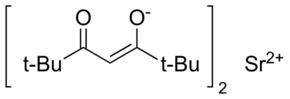 Strontium(II) bis(2,2,6,6-tetramethyl-3,5-heptanedionate) Chemical Structure
